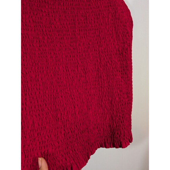 NWT Old Navy Top Women Plus 3X Sleeveless Fully Mocked Red Tank - Picture 3 of 7